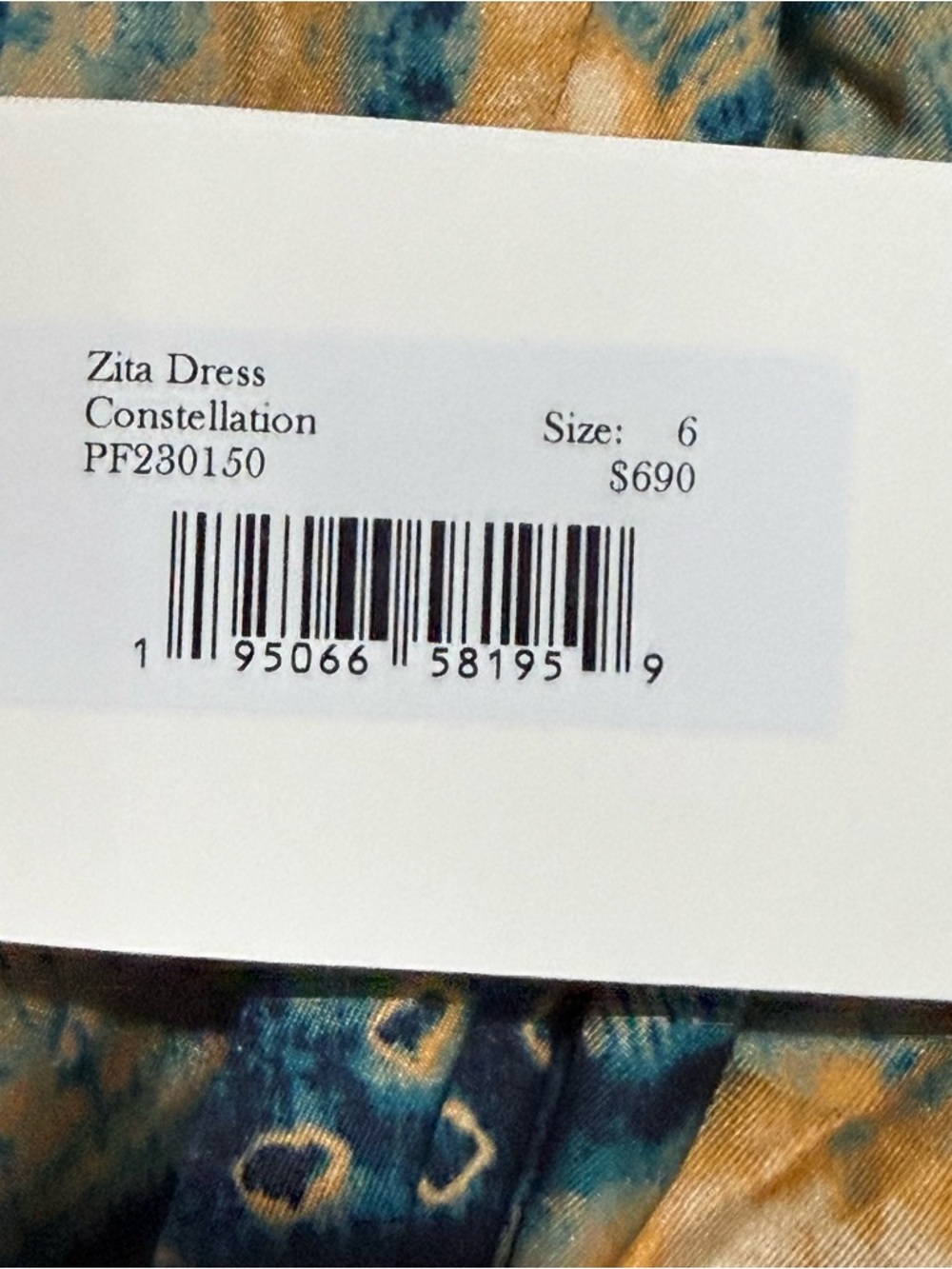 Ulla Johnson Women’s Zita Ruffled Silk Twill Mini Dress Constellation Size 6 - Picture 5 of 10